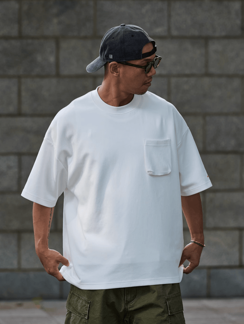 ヘビーウェイト コットンブレンド ポケットTシャツ / Pocket T-shirt N5588 - ファッション通販NNine（ナイン）
