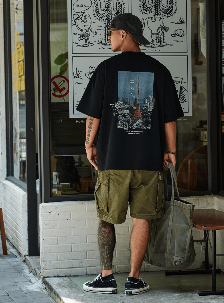 東京バックプリント半袖Tシャツ / Tokyo Back Print T-shirt N5548 - ファッション通販NNine（ナイン）