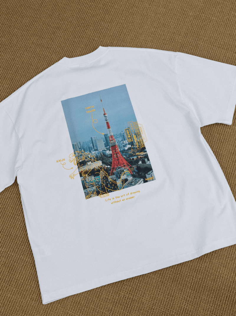 東京バックプリント半袖Tシャツ / Tokyo Back Print T-shirt N5548 - ファッション通販NNine（ナイン）