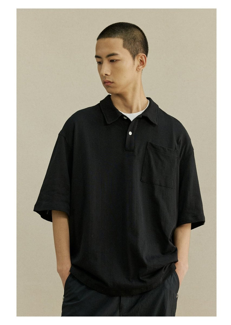 Textured dark polo shirt N3470 - NNine