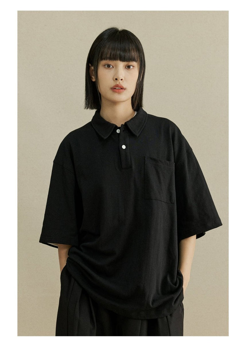 Textured dark polo shirt N3470 - NNine