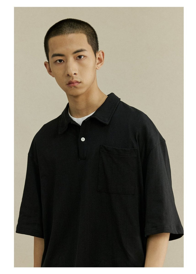 Textured dark polo shirt N3470 - NNine