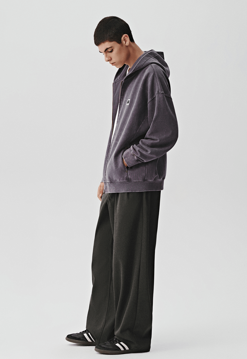 textured silhouette casual pants N5037 - NNine