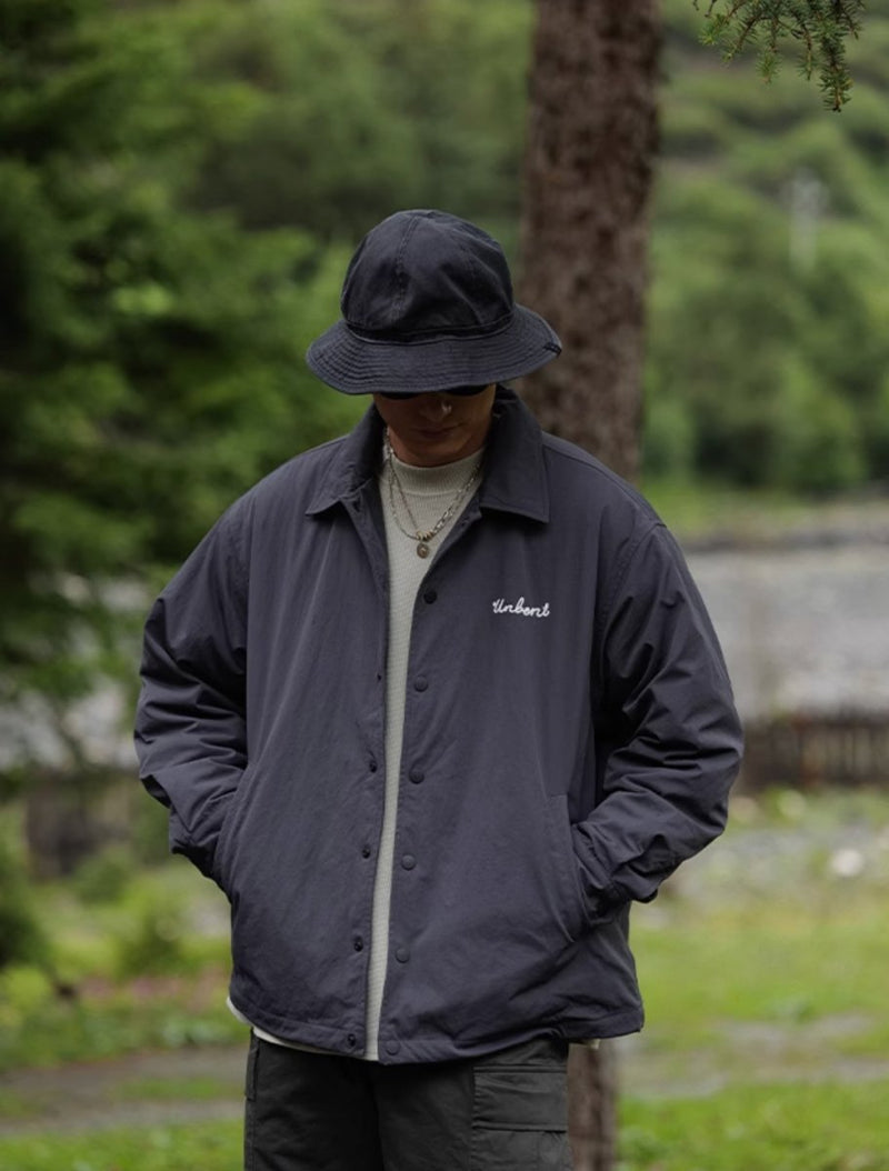 thinsulate coach jacket / (防風透気)刺繍入りコーチジャケット N4542 - NNine