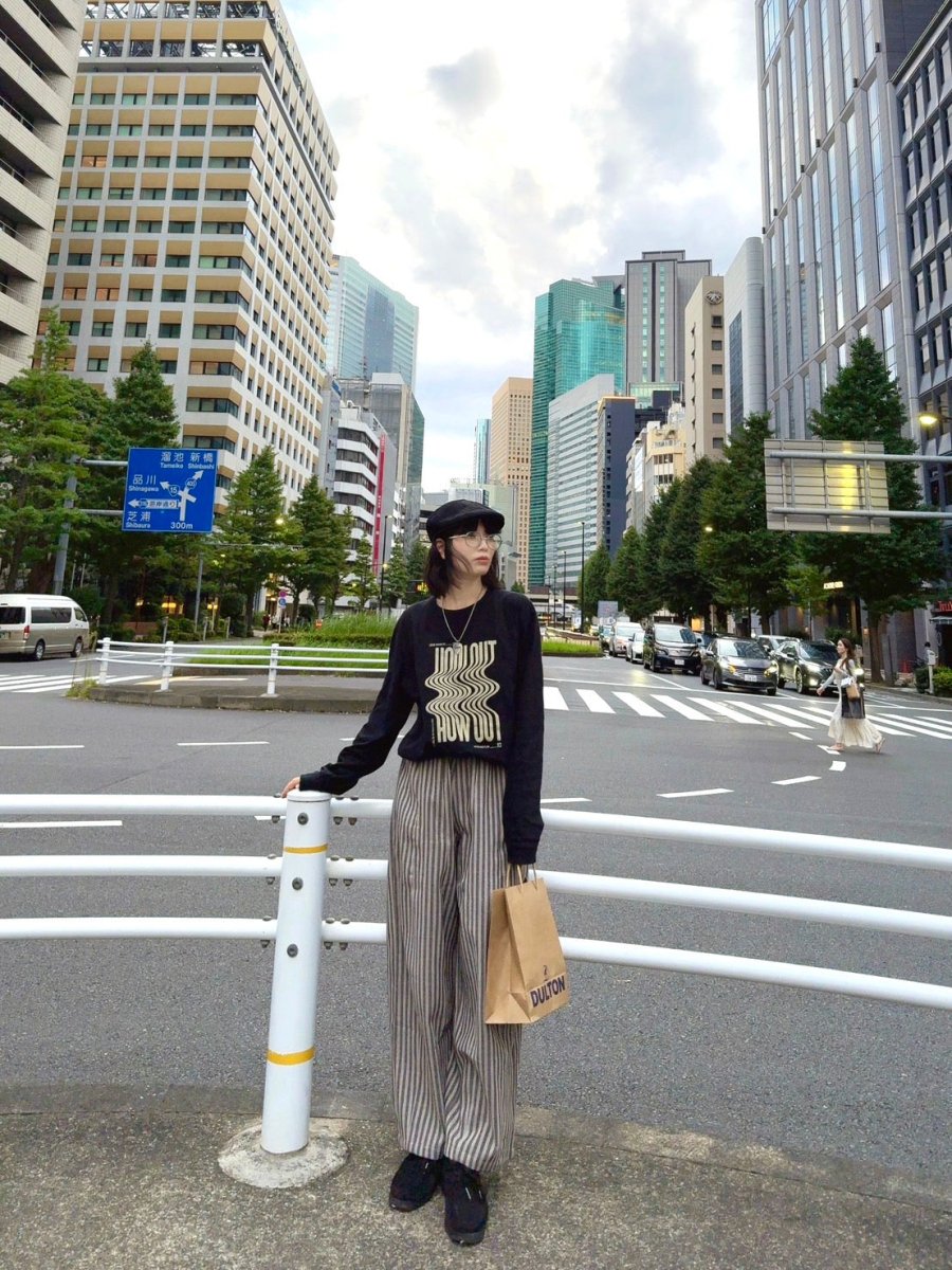 ルーズフィッドストライプパンツ TT003 - ファッション通販NNine（ナイン）