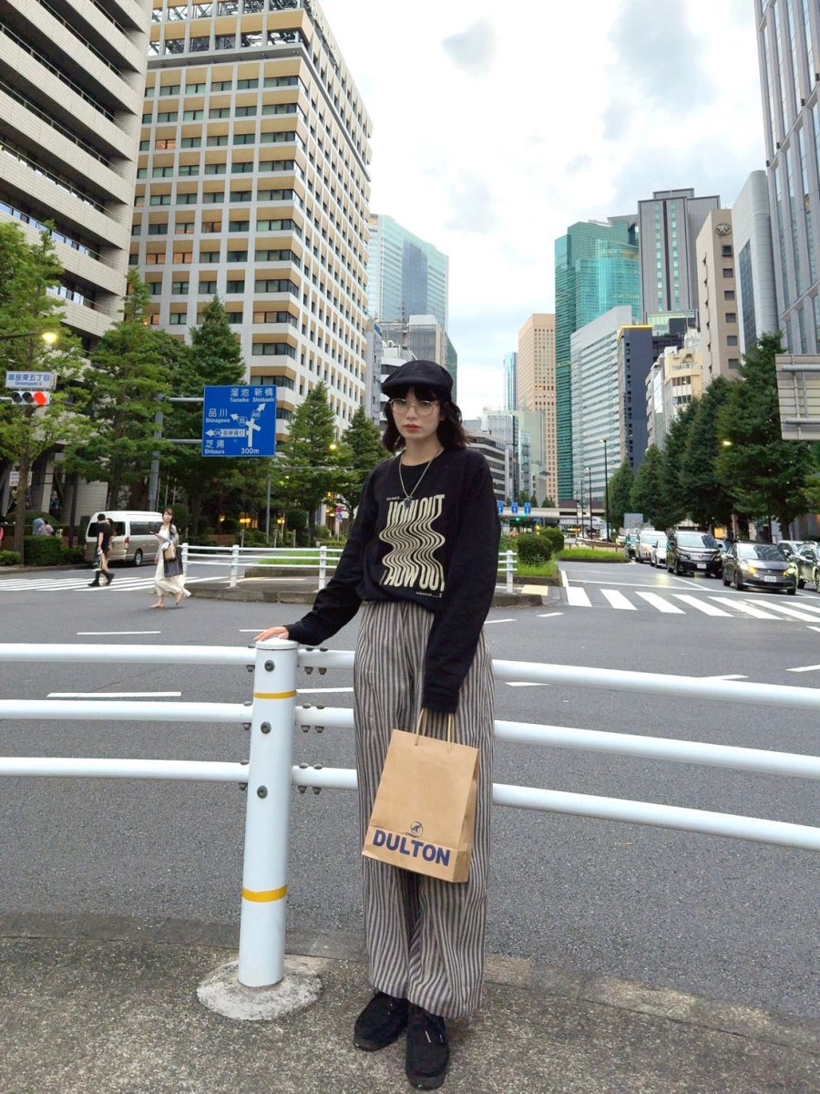 ルーズフィッドストライプパンツ TT003 - ファッション通販NNine（ナイン）