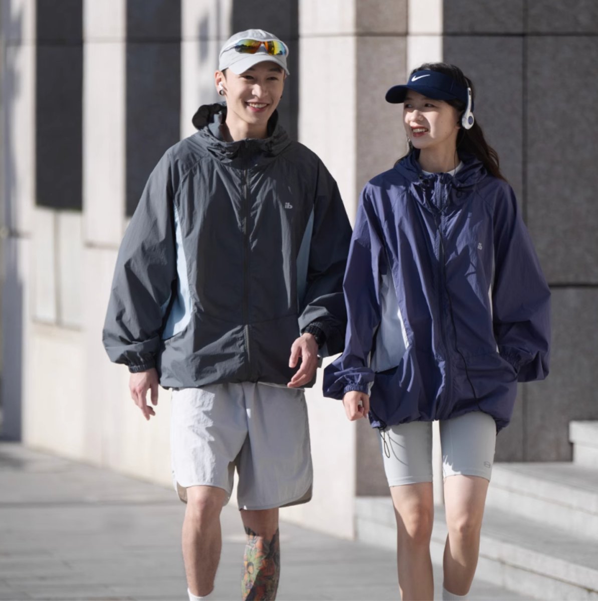 【UVカット】UPF100+ contrast color blouson N3990 - NNine