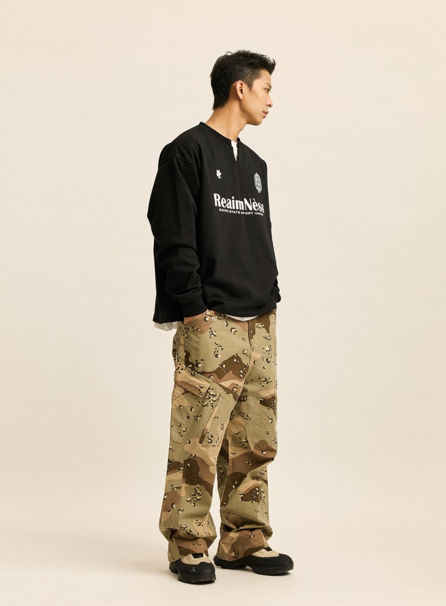 V - neck printed sweatshirt N4659 - NNine