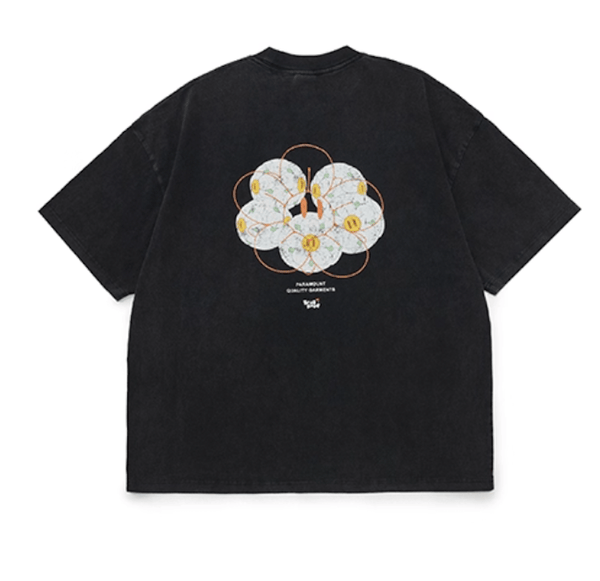 Vintage flower ball print T-shirt N5615 - ファッション通販NNine（ナイン）