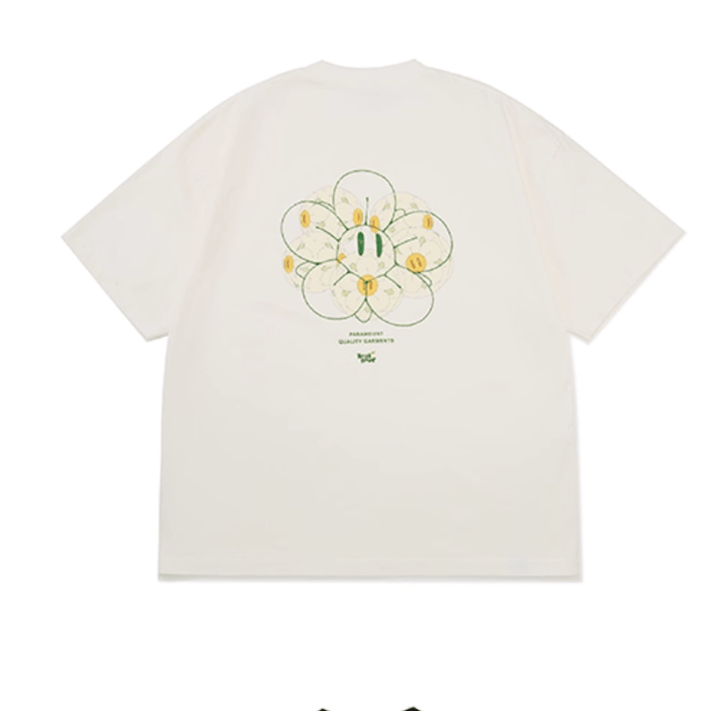 Vintage flower ball print T-shirt N5615 - ファッション通販NNine（ナイン）
