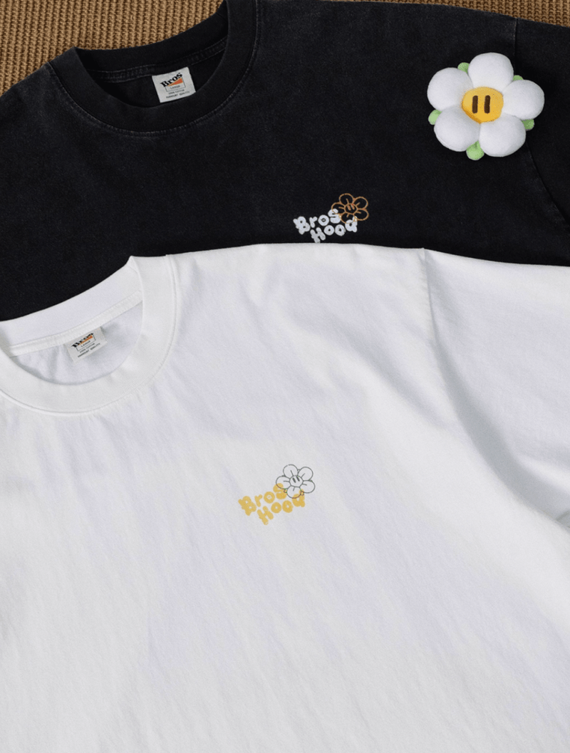 Vintage flower ball print T-shirt N5615 - ファッション通販NNine（ナイン）