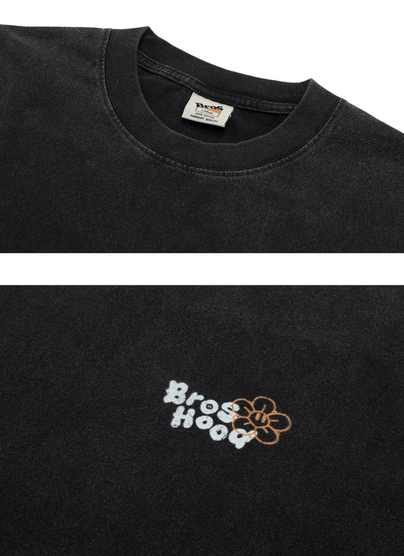 Vintage flower ball print T-shirt N5615 - ファッション通販NNine（ナイン）