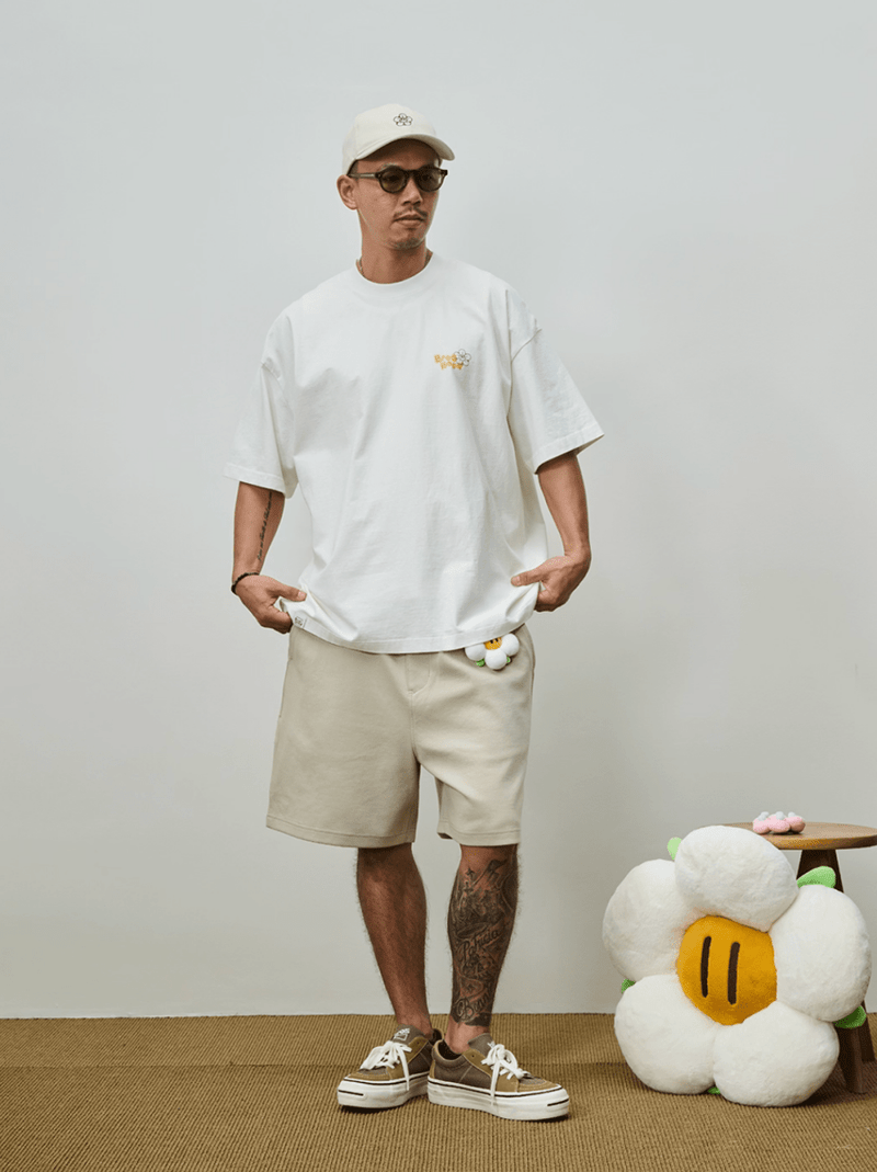 Vintage flower ball print T-shirt N5615 - ファッション通販NNine（ナイン）