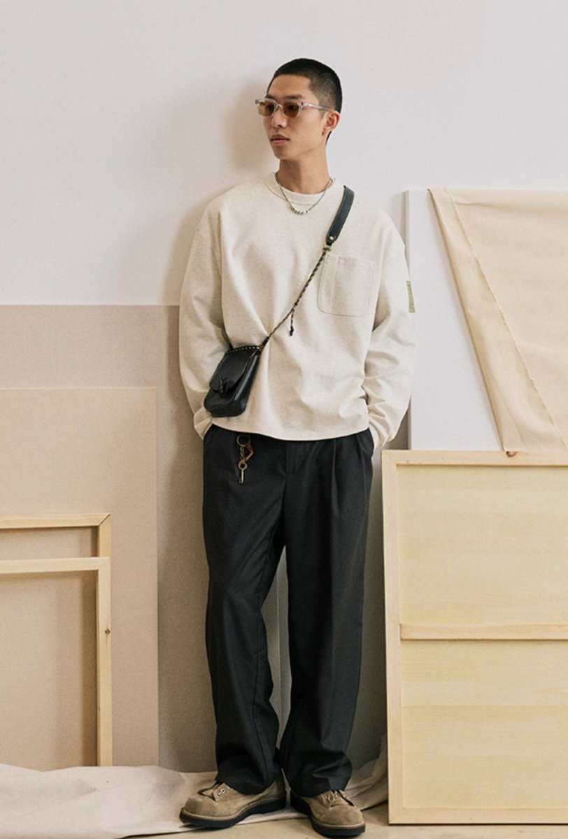 Vintage solid color drape suit pants N4190 - NNine