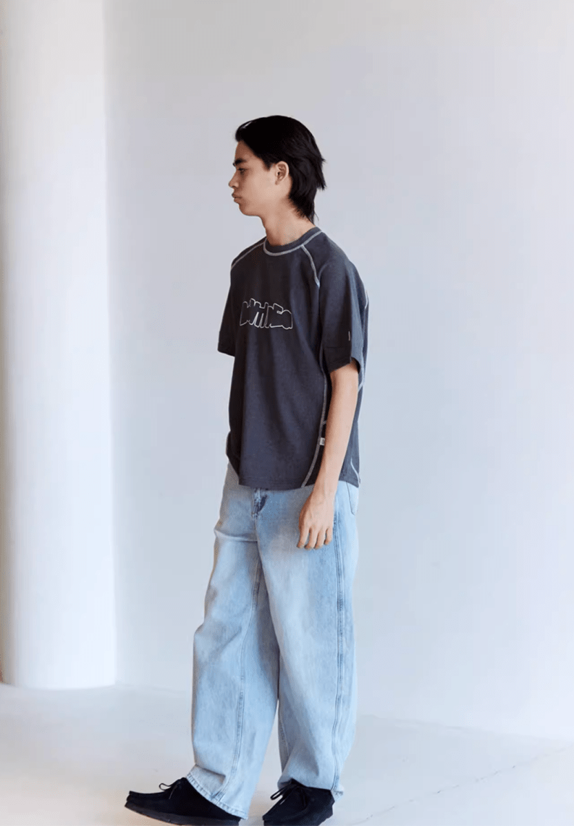 【雰囲気抜群】メンズ ストレート ジーンズ レトロ加工 オールシーズン | VINTAGE STRAIGHT DENIM N5220 - ファッション通販 NNine(ナイン)