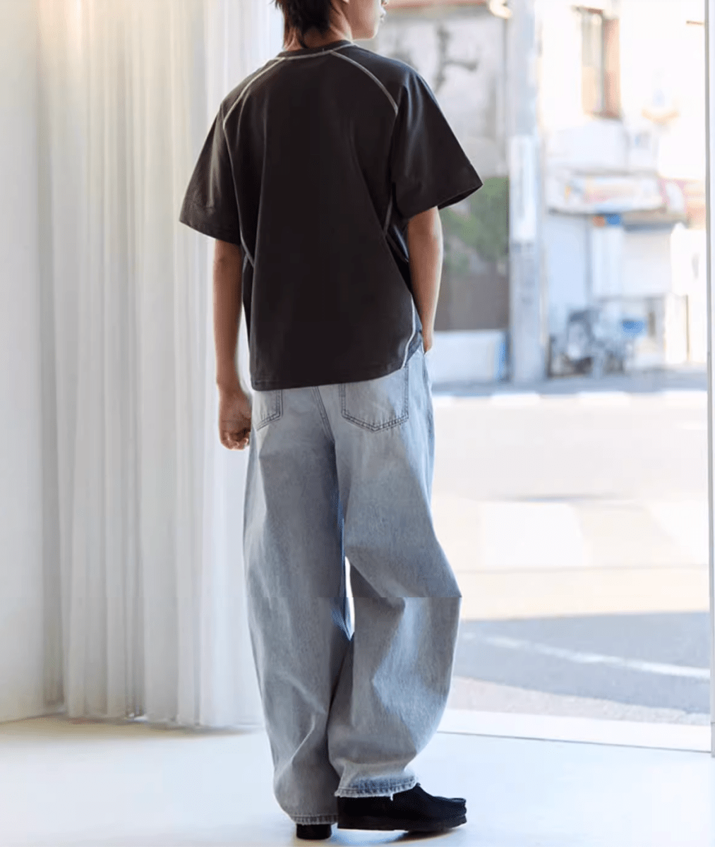 【雰囲気抜群】メンズ ストレート ジーンズ レトロ加工 オールシーズン | VINTAGE STRAIGHT DENIM N5220 - ファッション通販 NNine(ナイン)