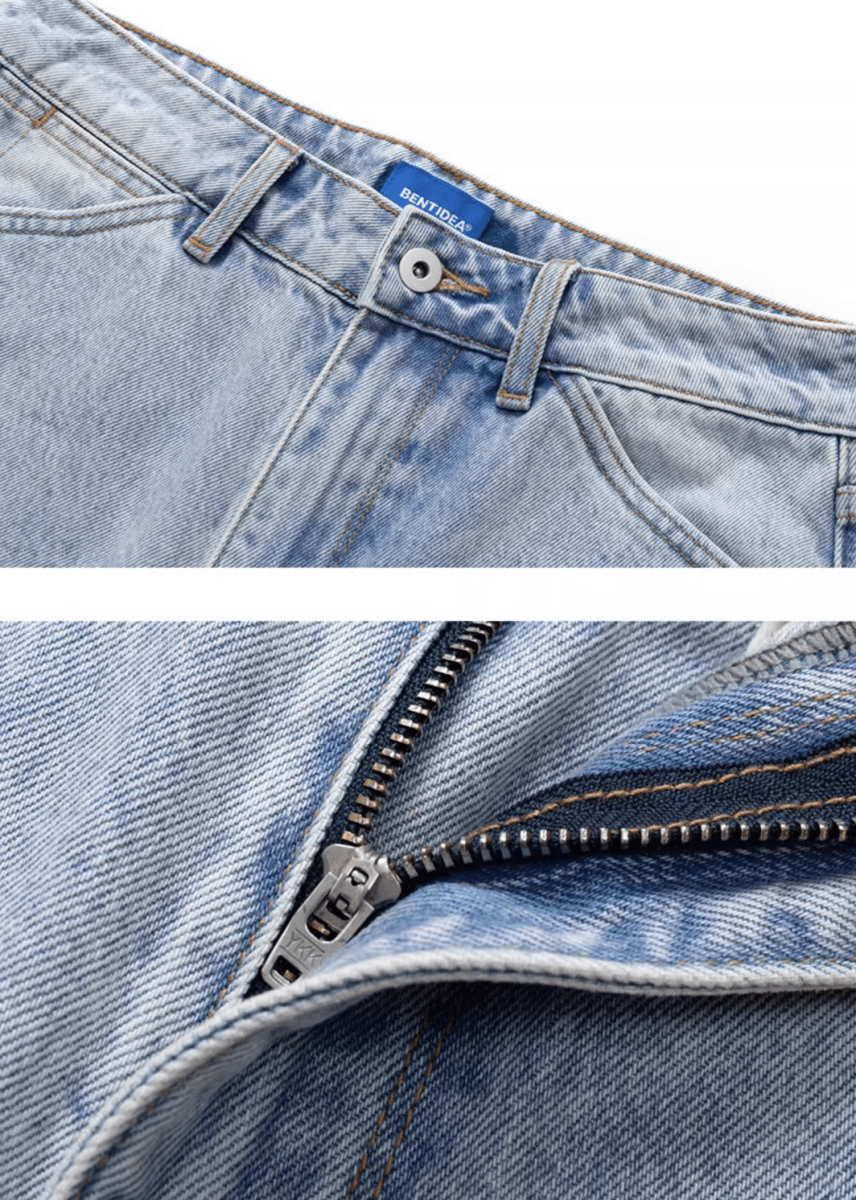 【雰囲気抜群】メンズ ストレート ジーンズ レトロ加工 オールシーズン | VINTAGE STRAIGHT DENIM N5220 - ファッション通販 NNine(ナイン)