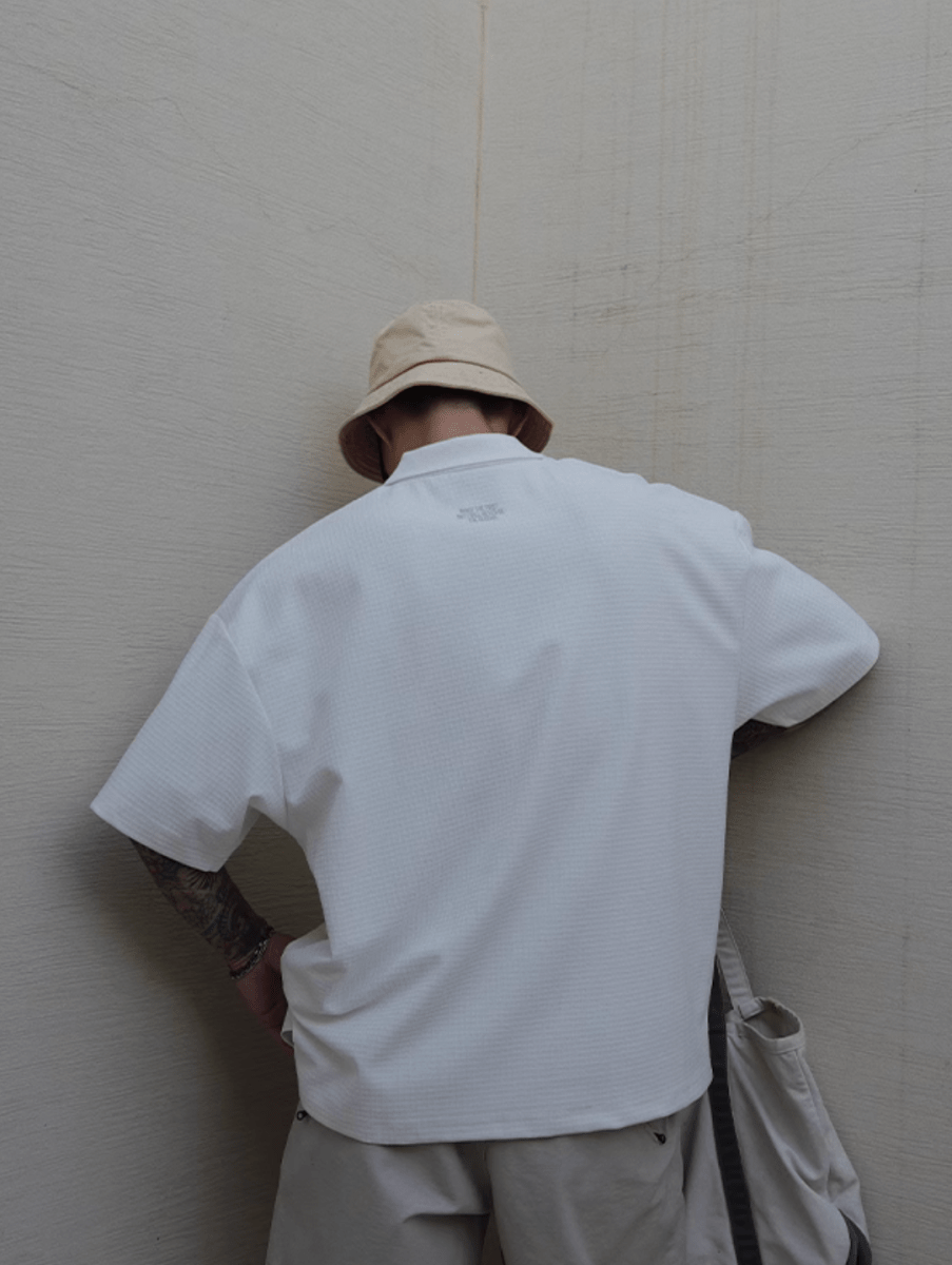 【速乾性】waffle polo shirt N5215 - ファッション通販 NNine(ナイン)