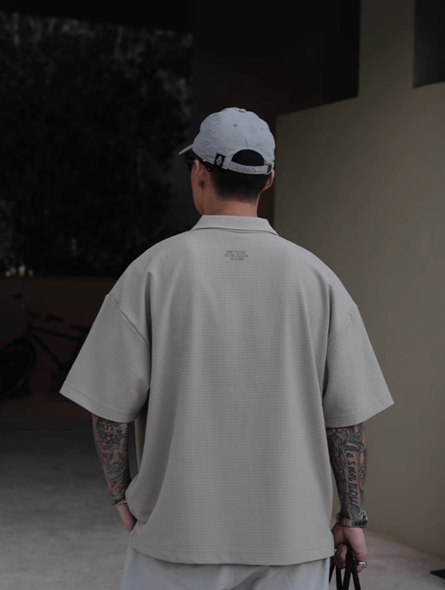 【速乾性】waffle polo shirt N5215 - ファッション通販 NNine(ナイン)