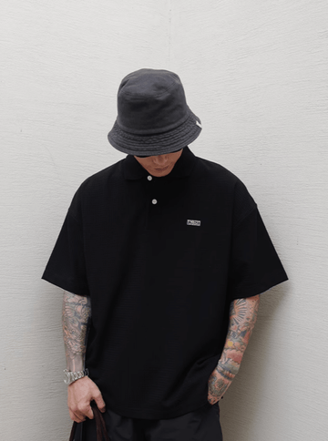 速乾ワッフルポロシャツ オーバーサイズ / Waffle Polo N5215