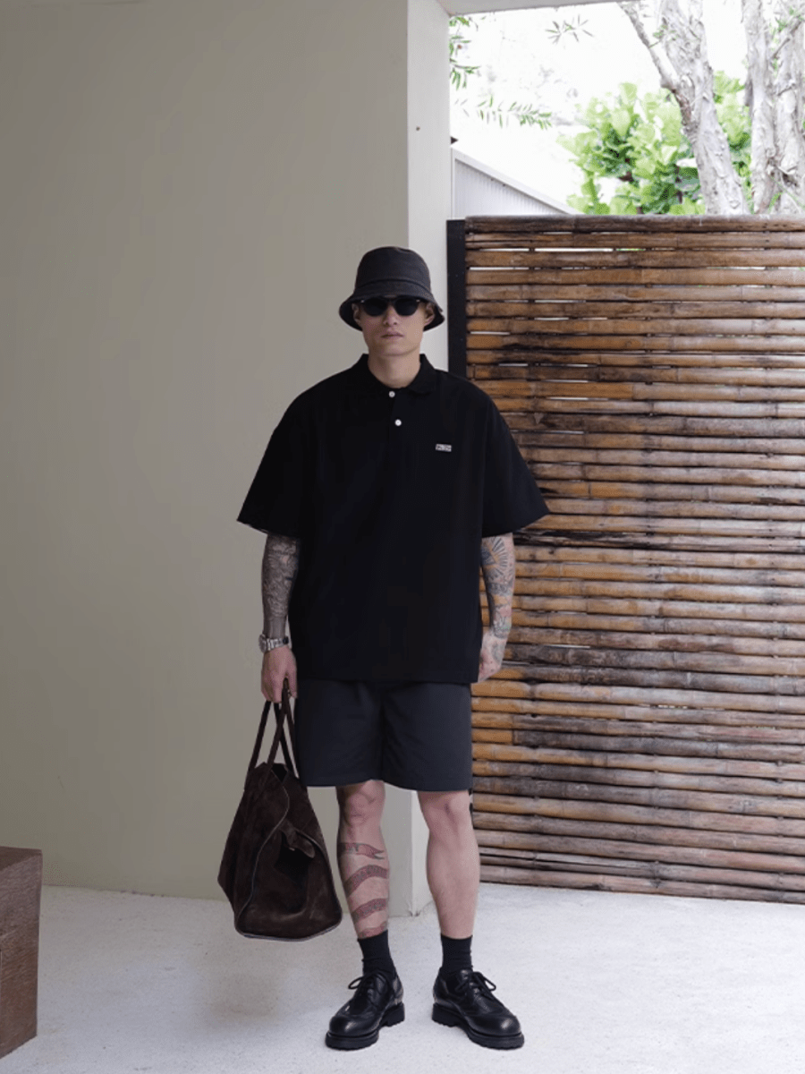 【速乾性】waffle polo shirt N5215 - ファッション通販 NNine(ナイン)