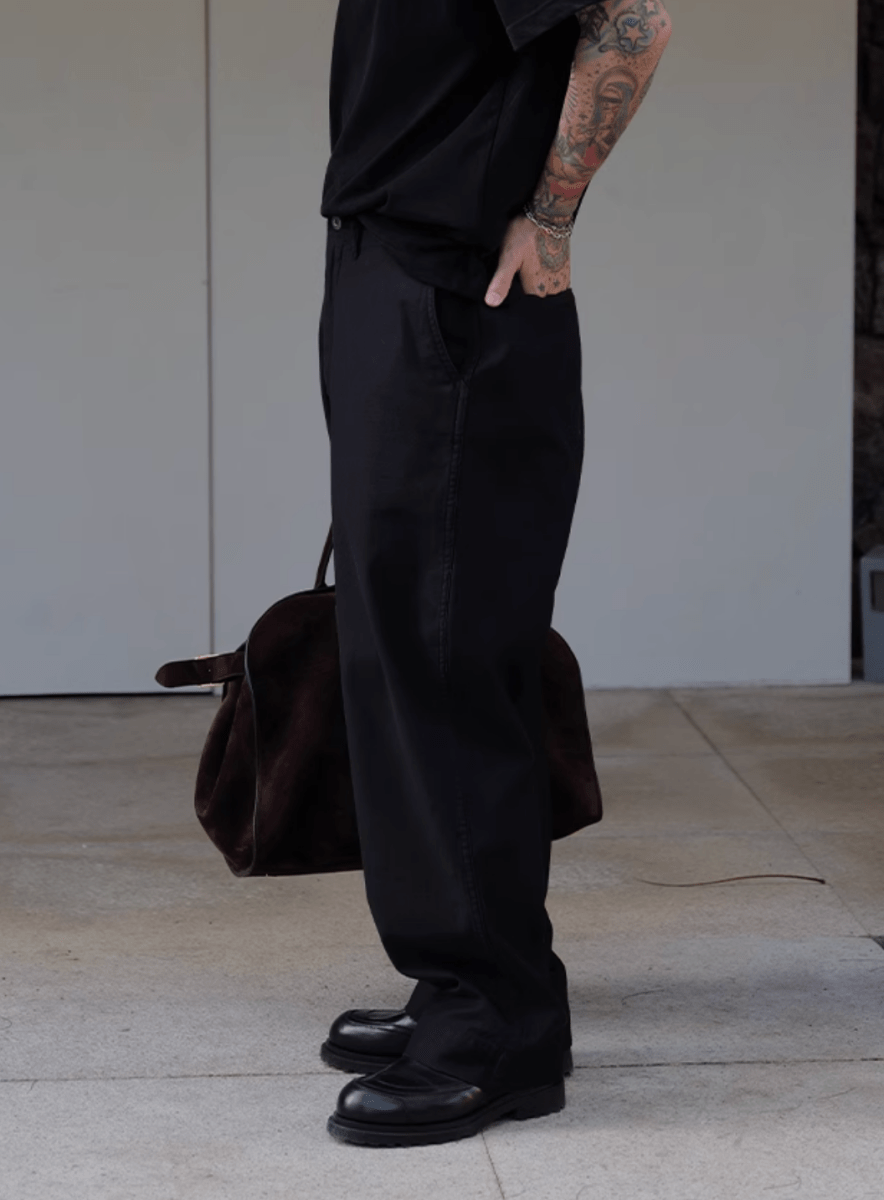 wash straight pants N5143 - ファッション通販 NNine(ナイン)