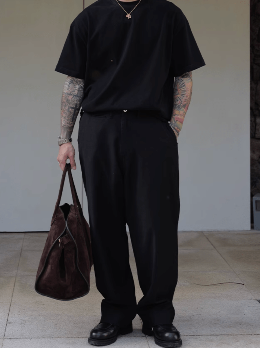 wash straight pants N5143 - ファッション通販 NNine(ナイン)