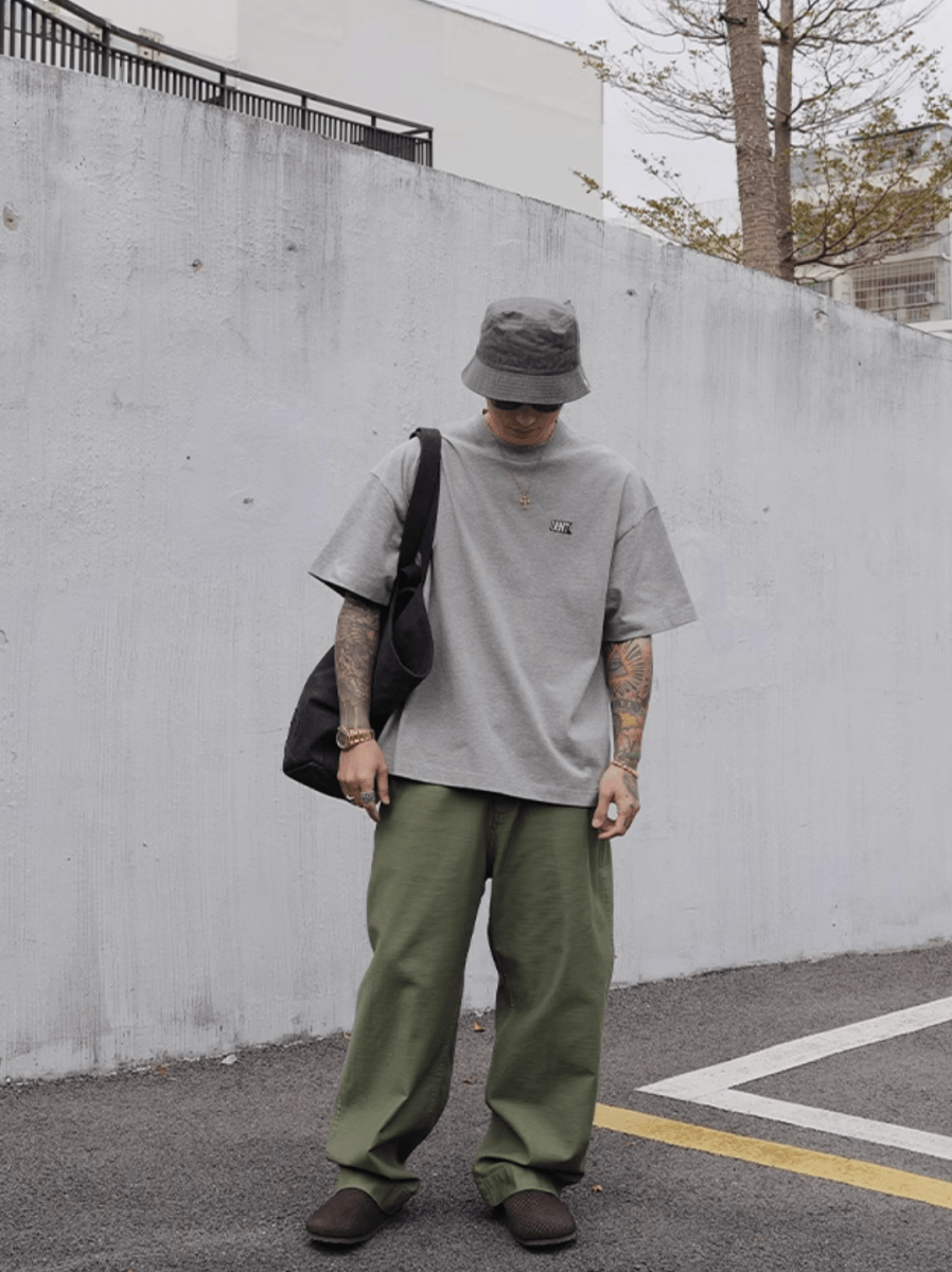 wash straight pants N5143 - ファッション通販 NNine(ナイン)