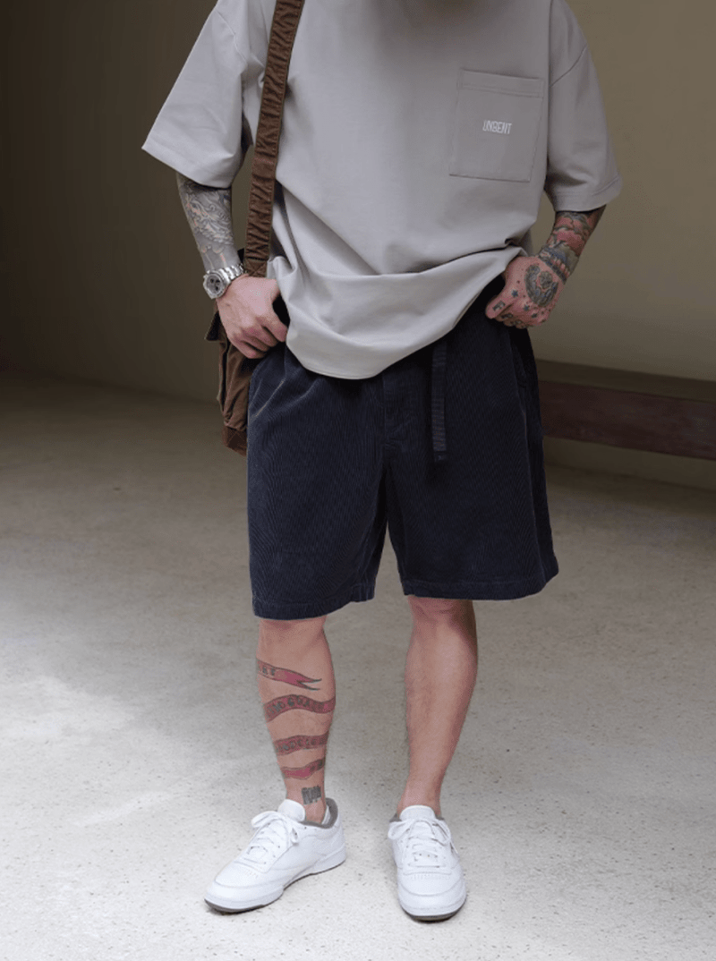 washed corduroy shorts N5213 - ファッション通販 NNine(ナイン)