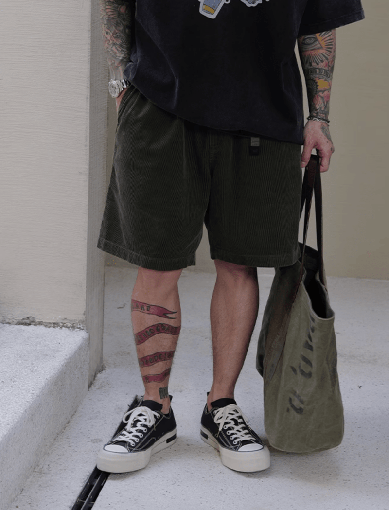 washed corduroy shorts N5213 - ファッション通販 NNine(ナイン)