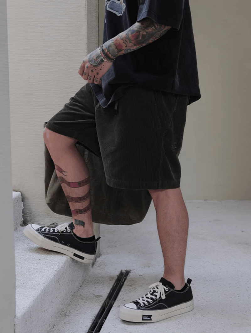 washed corduroy shorts N5213 - ファッション通販 NNine(ナイン)