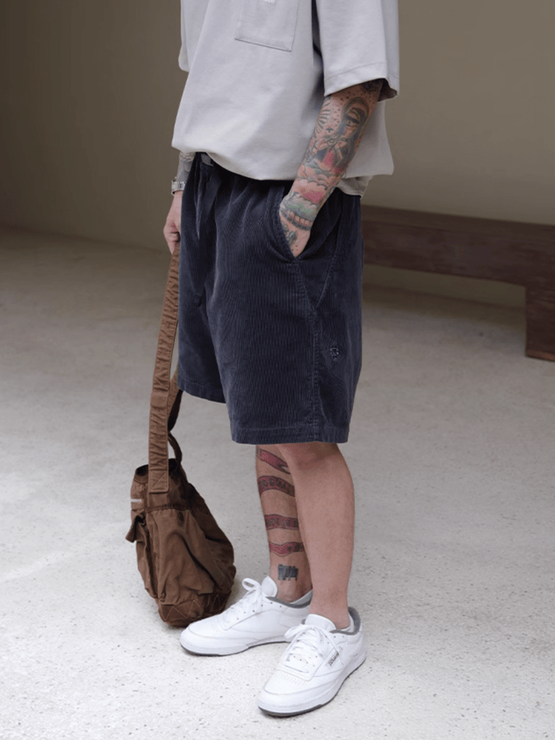 washed corduroy shorts N5213 - ファッション通販 NNine(ナイン)