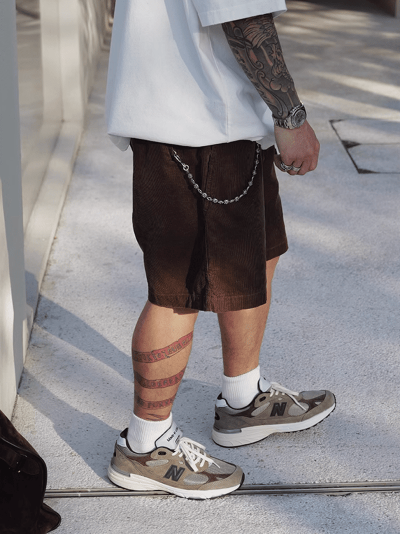 washed corduroy shorts N5213 - ファッション通販 NNine(ナイン)