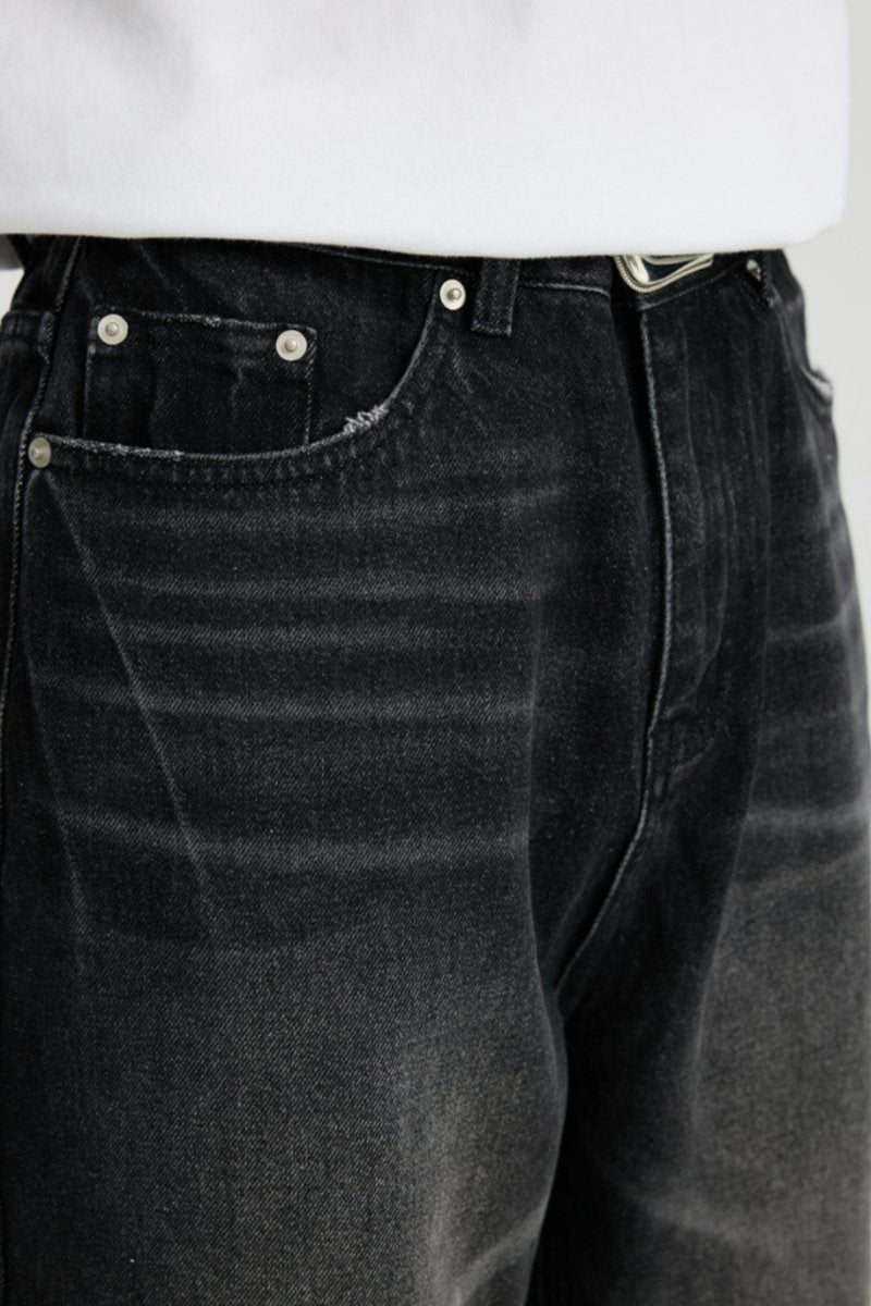 Washed denim distressed pants N4632 - NNine