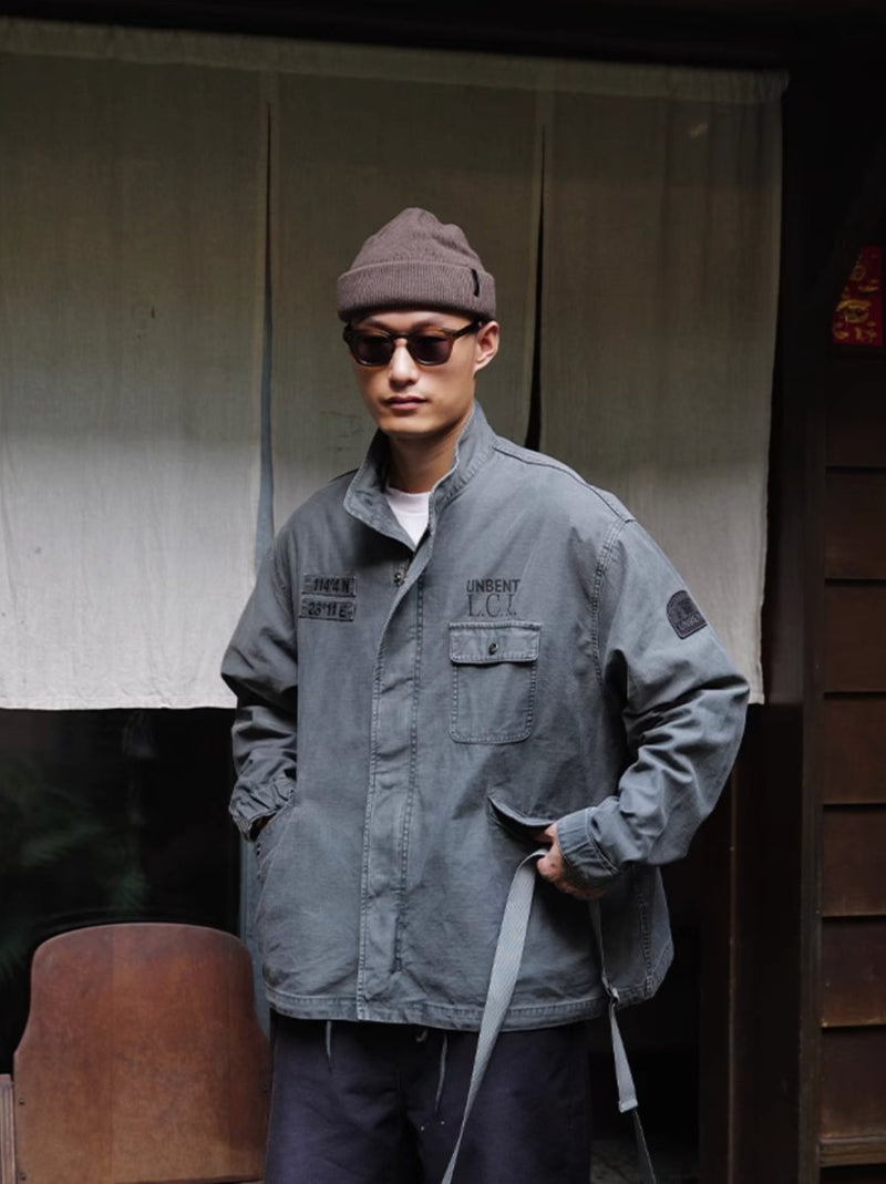 washed military jacket / M65改良版ショートバージョン N4544 - NNine