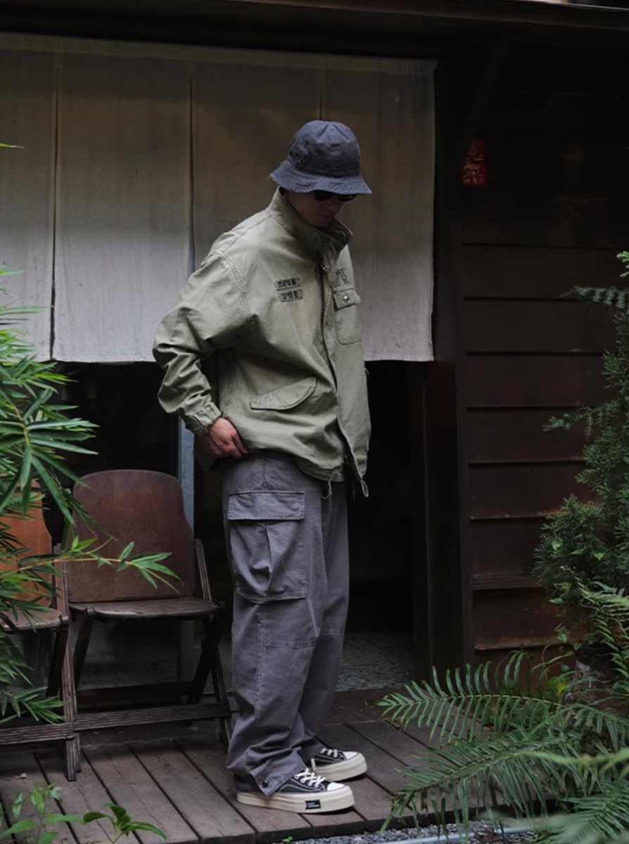 washed military jacket / M65改良版ショートバージョン N4544 - NNine