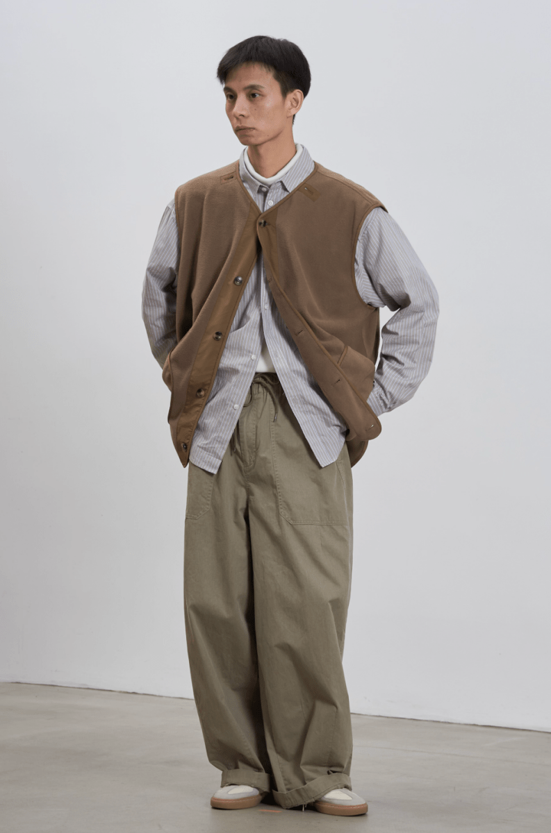 ドローストリング・ベイカーワイドパンツ / Washed pants N5608 - ファッション通販NNine（ナイン）