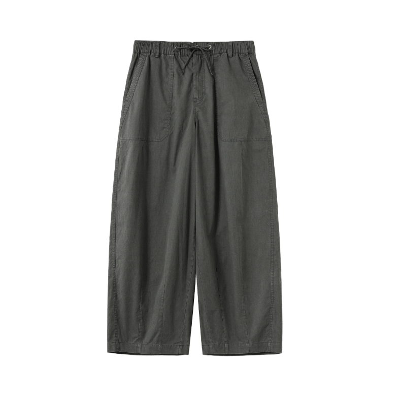 ドローストリング・ベイカーワイドパンツ / Washed pants N5608 - ファッション通販NNine（ナイン）