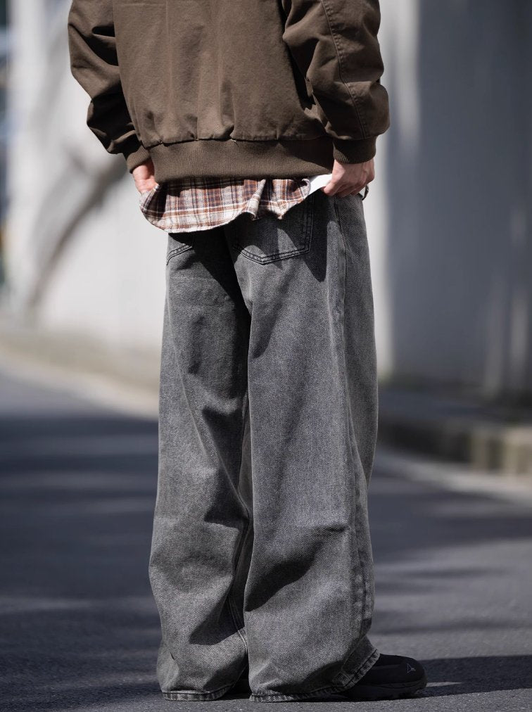washed straight denim pants N4557 - NNine