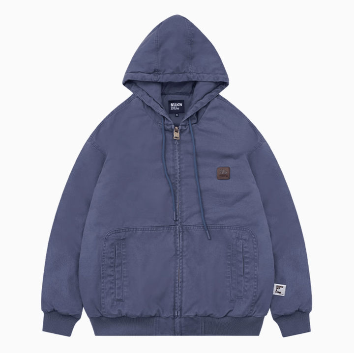 【中綿入り】washed zip hoodie N4560 - NNine