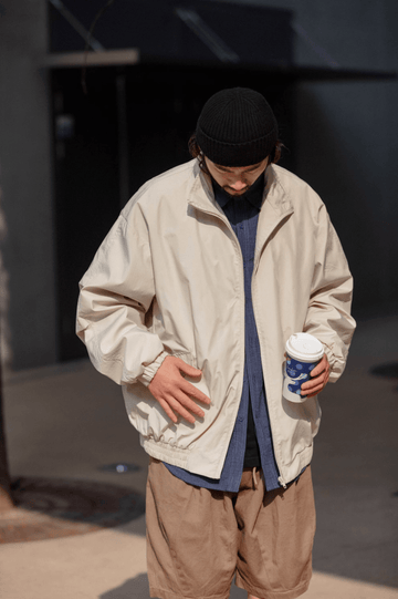 防水スタンドカラーコーチジャケット メンズ レディース 撥水加工