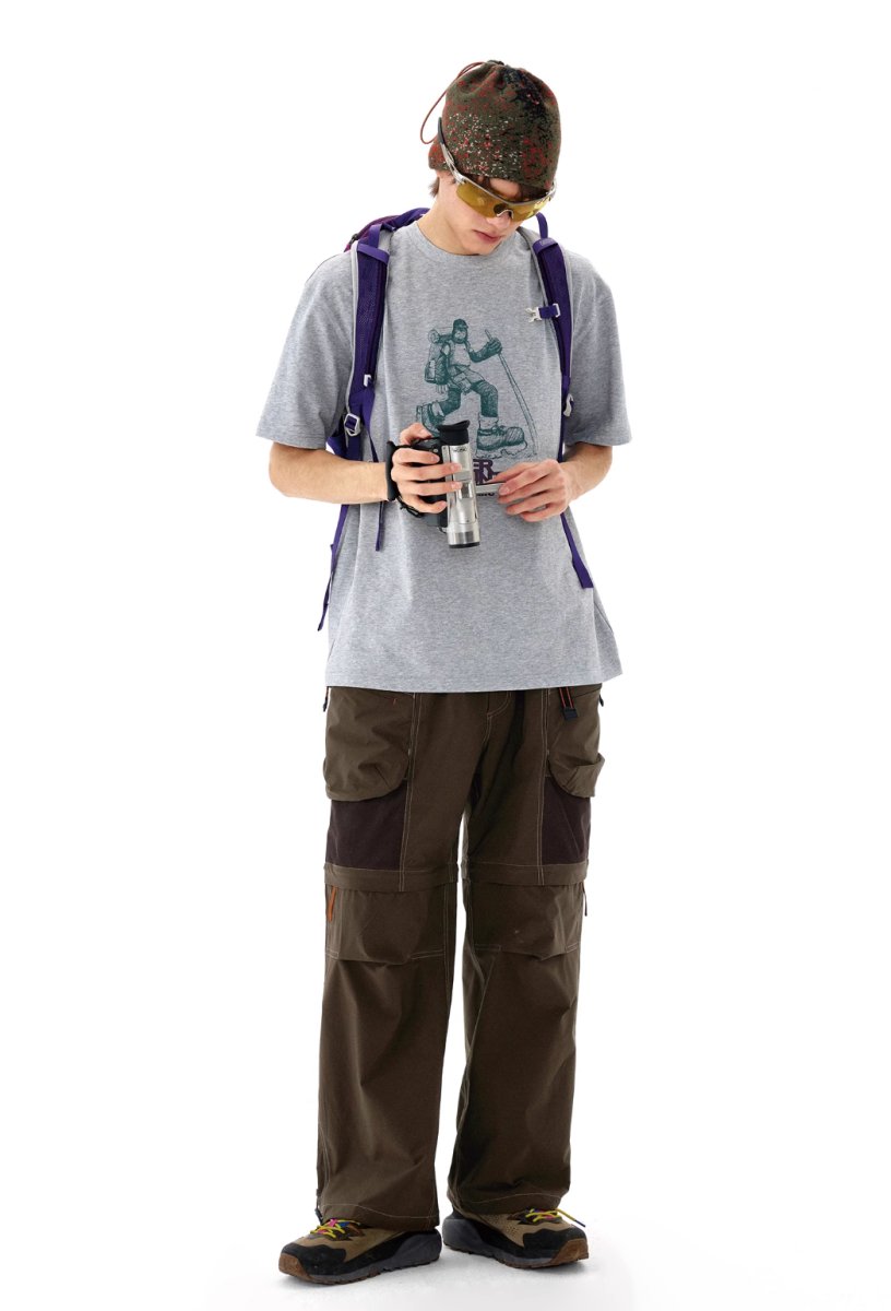 Waterproof detachable multi - pocket pants /撥水機能マウンテンパンツ N3776 - NNine