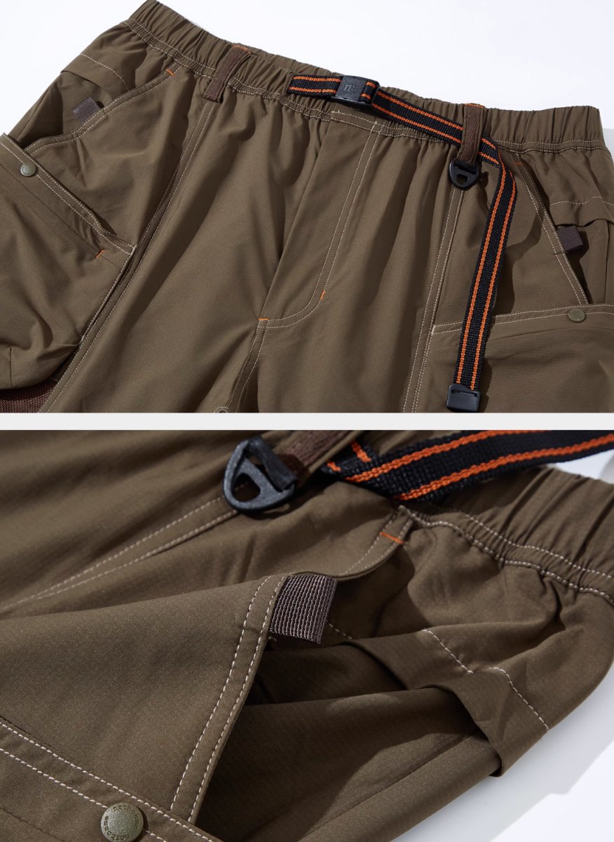 Waterproof detachable multi - pocket pants /撥水機能マウンテンパンツ N3776 - NNine