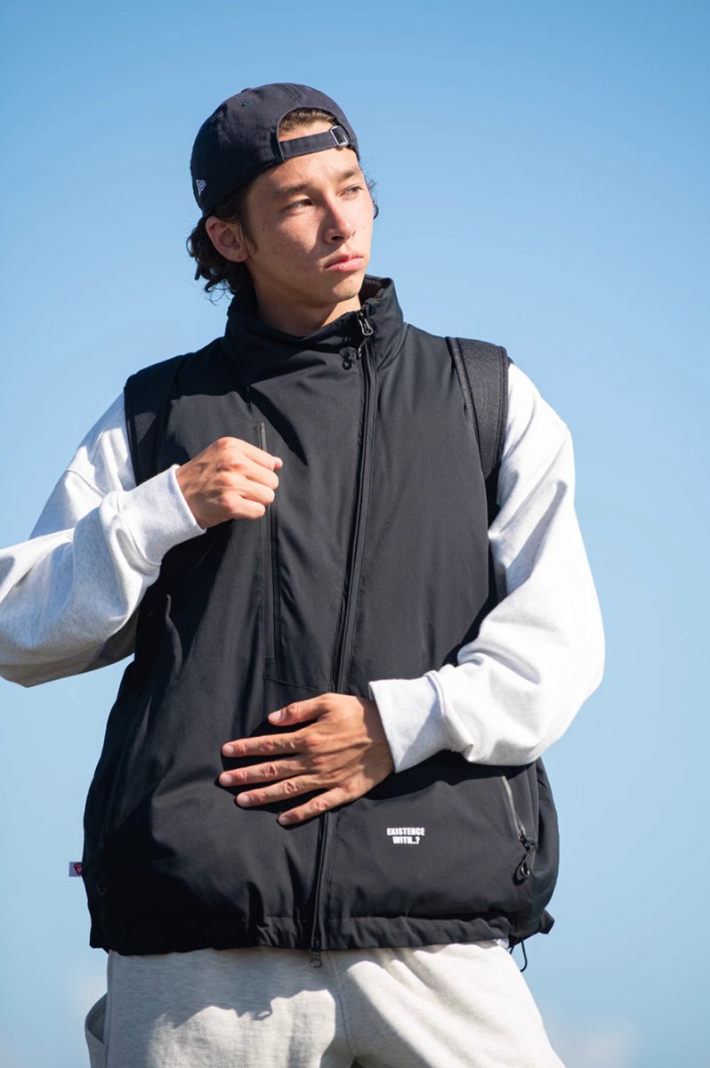 【防水防風機能性】waterproof light zip vest / プリマロフト機能性防風ダウンベスト N4593 - NNine