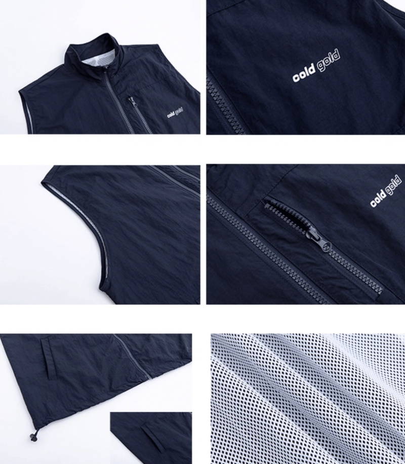 ナイロン・ジップアップベスト / Waterproof nylon zip vest N5610 - ファッション通販NNine（ナイン）