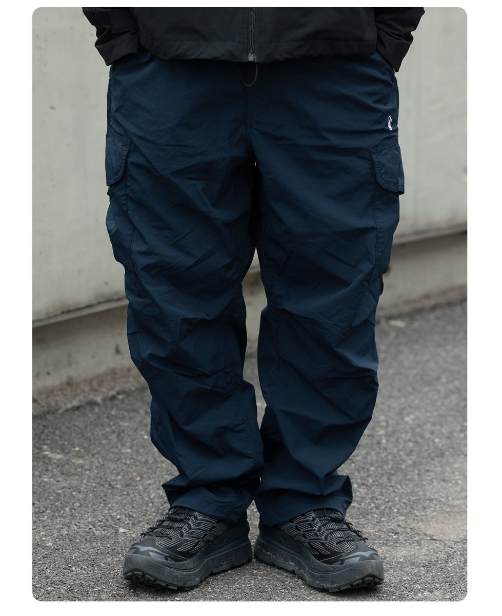 クラネ CLANE COTTON PARACHUTE PANTS （BLACK） - ファッション