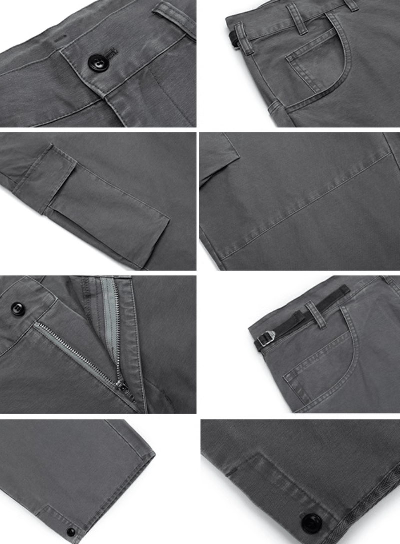 ウォッシュ加工ワイドカーゴパンツ / WIDE CARGO PANTS N4538 - ファッション通販NNine（ナイン）