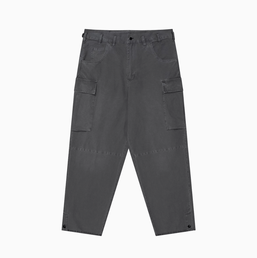 ウォッシュ加工ワイドカーゴパンツ / WIDE CARGO PANTS N4538 - ファッション通販NNine（ナイン）