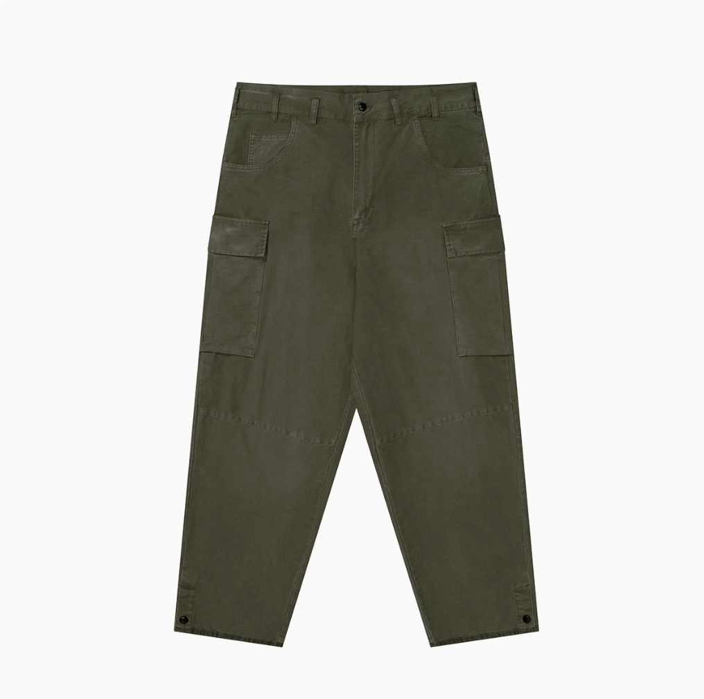 ウォッシュ加工ワイドカーゴパンツ / WIDE CARGO PANTS N4538 - ファッション通販NNine（ナイン）
