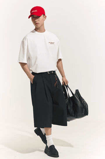 7分丈 クロップドパンツ ワイド ストレート